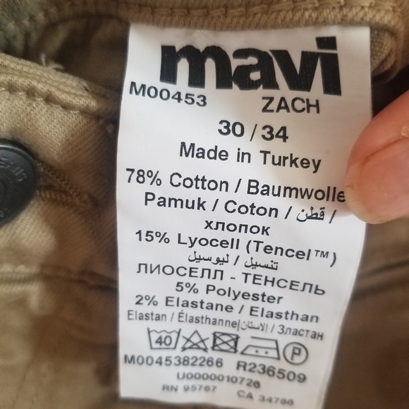 Mavi Zach Straight Leg Pants  Size 30/34 - Picture 6 of 7